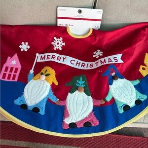 Ashland Red and Yellow Christmas Tree Skirt